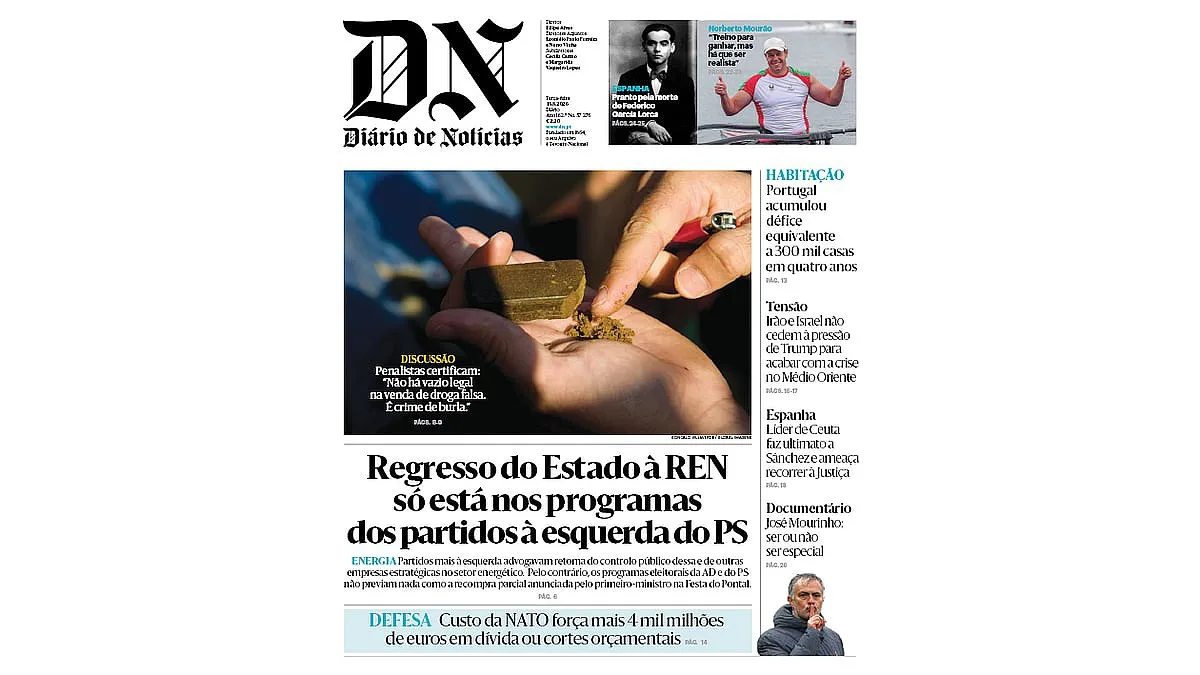 Leia aqui o DN desta terça-feira, 18 de agosto