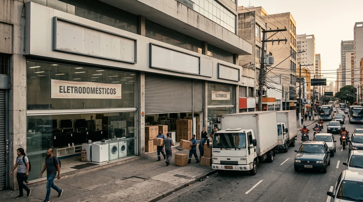 Rede de eletrônicos fecha todas as 220 lojas após falência e cerca de 5 mil trabalhadores recebem a despedida