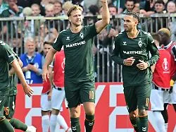 Hertha siegt im Elferschießen: DFB-Pokal: Werder mit Füllkrug-Tor, Duisburg erleidet späten Schock