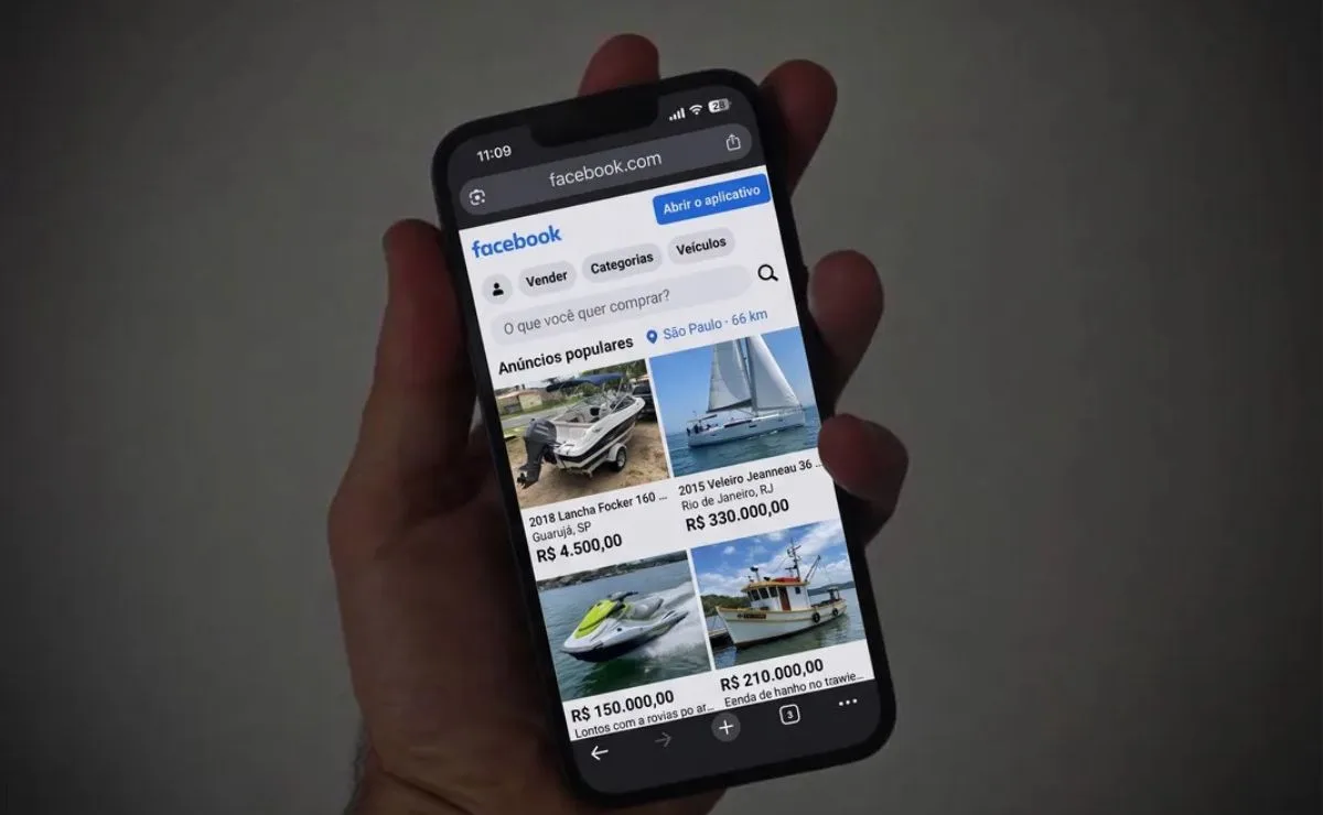 Homem viaja para comprar barco anunciado no Facebook e perde R$ 4 mil em golpe no Paraná