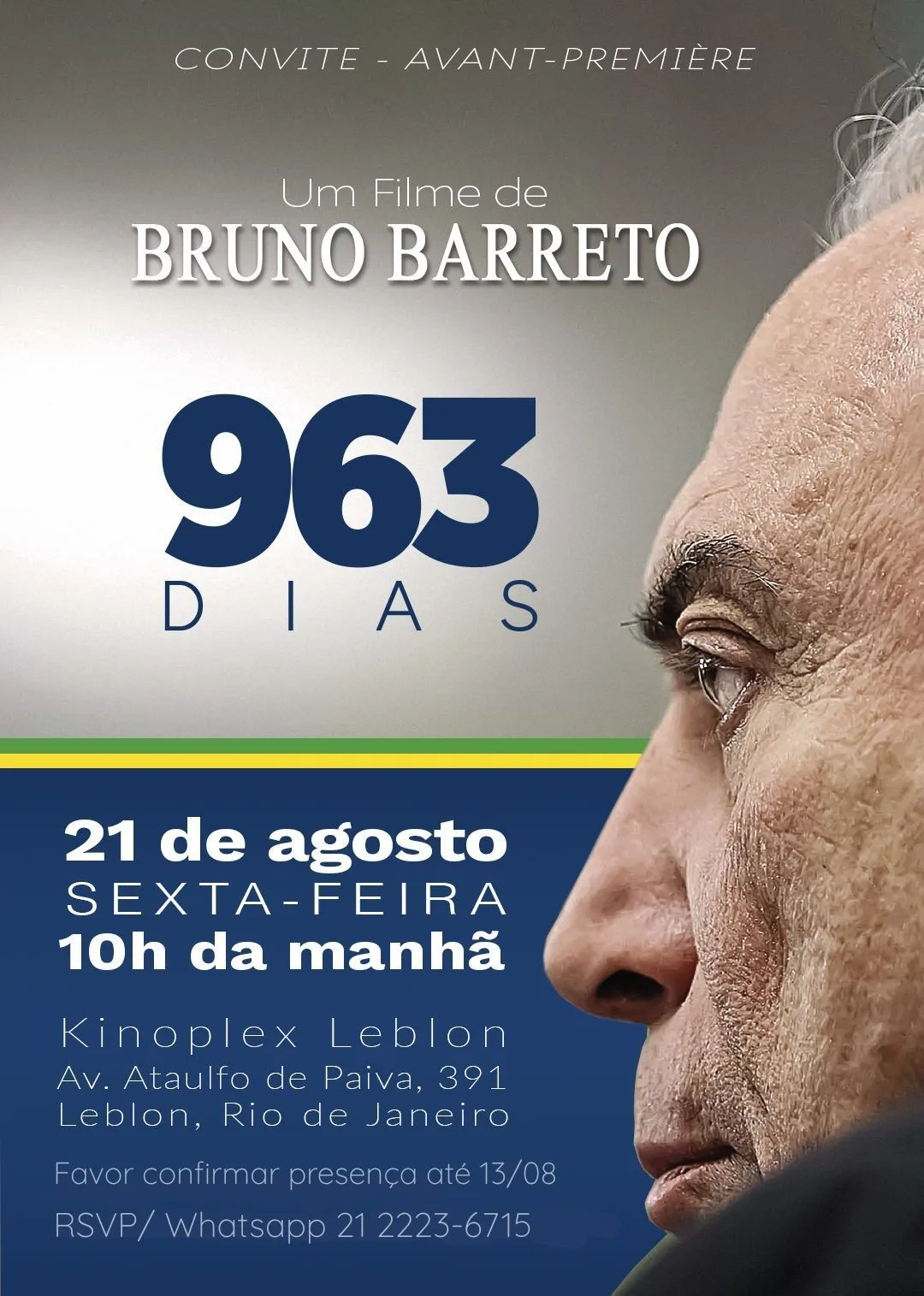 Filme sobre passagem de Michel Temer pelo Planalto já tem data de estreia no Rio de Janeiro