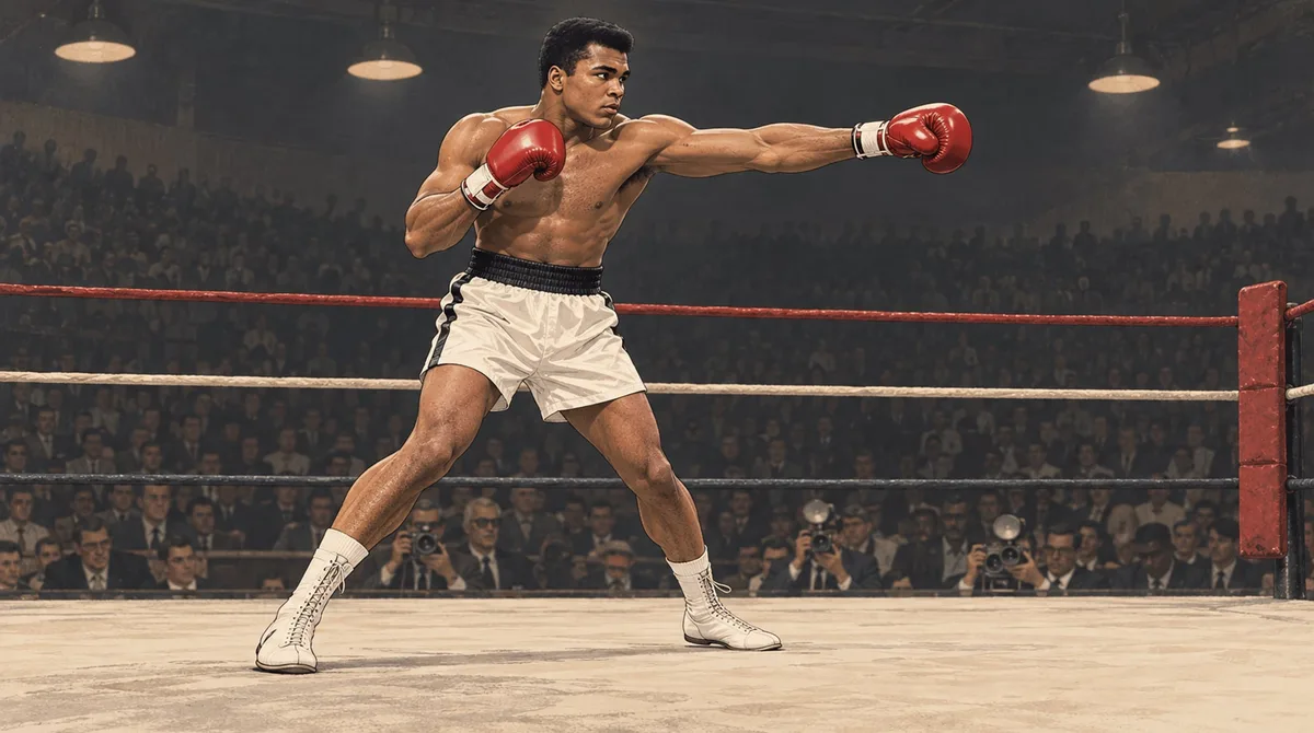 Muhammad Ali, lenda do boxe, sobre seu estilo: “Flutue como uma borboleta, ferroe como uma abelha.” A frase que virou símbolo de confiança