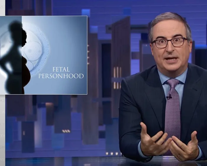John Oliver on fetal personhood: ‘It effectively treats women as incubators’