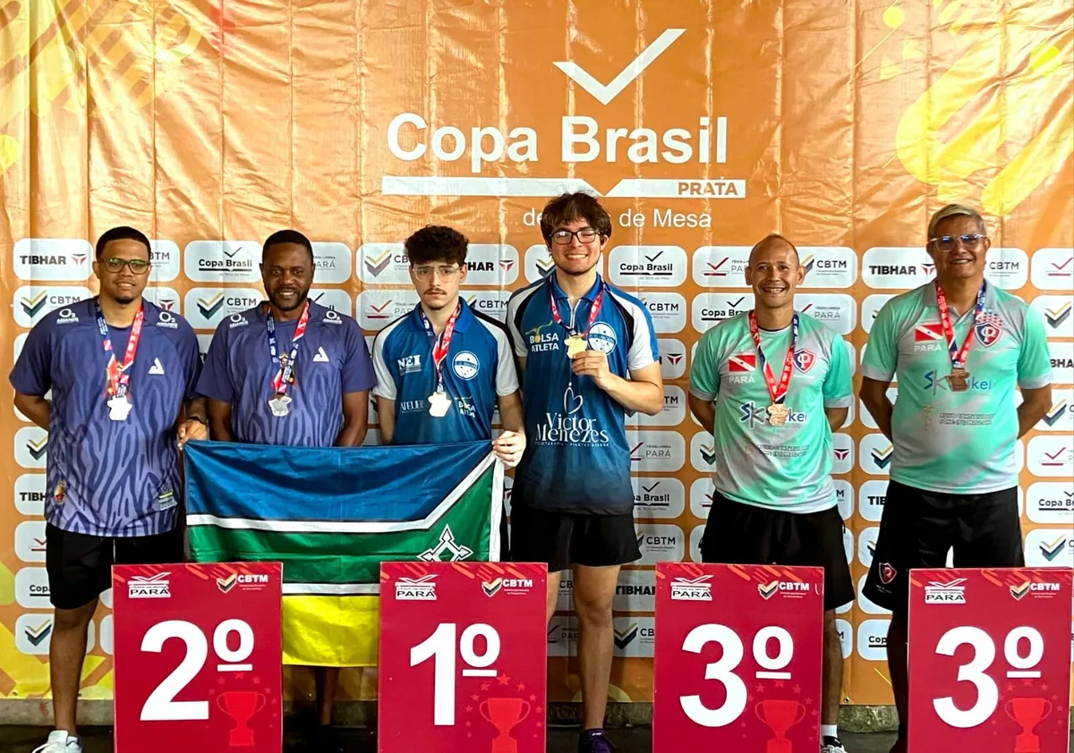Amapá conquista 10 medalhas no primeiro dia da Copa Brasil de Tênis de Mesa