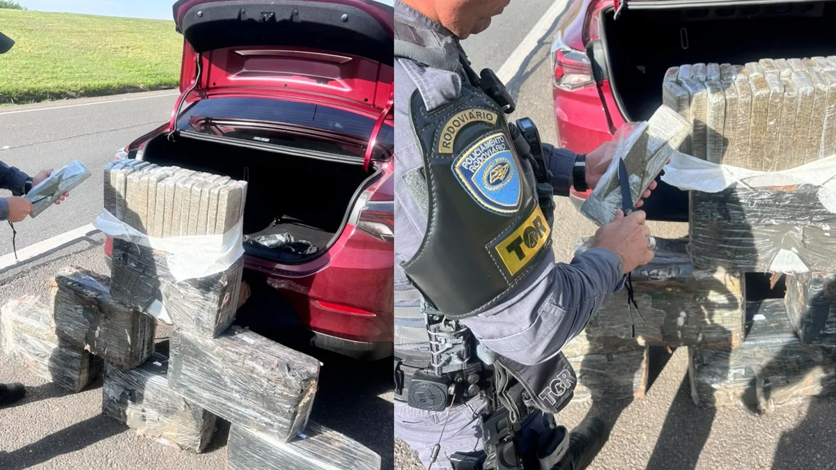 Homem é preso transportando 145 kg de maconha em rodovia de Porangaba