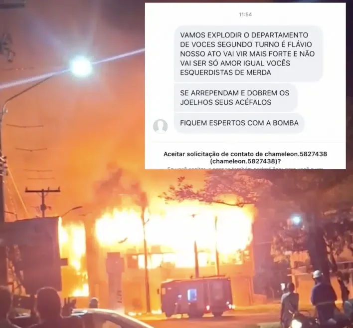Bolsonaristas enviaram ameaças antes do incêndio na UFPE: ‘vamos explodir’