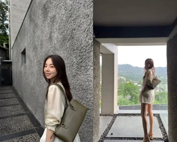 안소희, 다리가 얼마나 길면..보정 의혹까지 “2M 만들어줬다 야호”