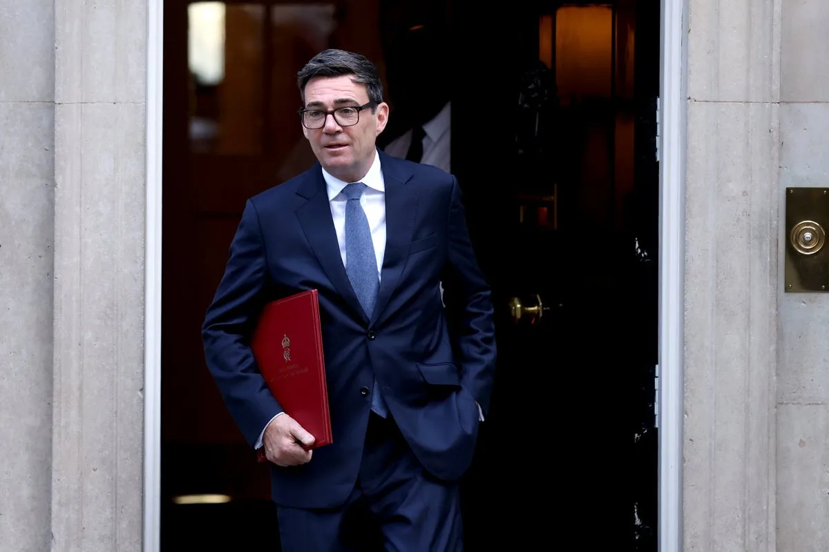Andy Burnham rules out deal with Zack Polanski’s Green Party