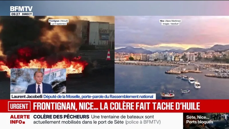 "L'envolée du prix des carburants est la goutte d'eau qui fait déborder le vase", estime Laurent Jacobelli, député et porte-parole du Rassemblement national