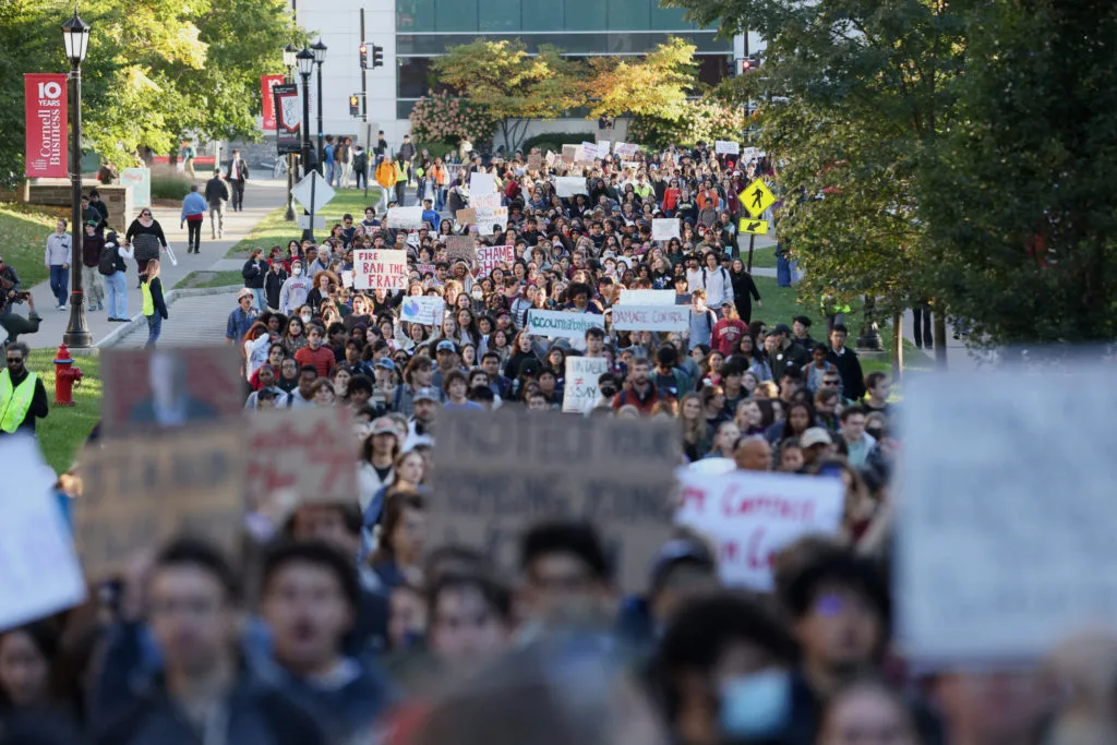 Cornell president admits he never followed up on gang rape allegation ahead of no-confidence debate