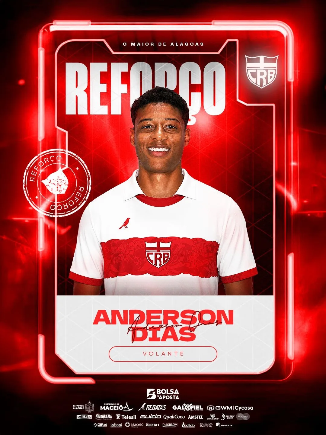 Ex-São José e Inter, Anderson Dias é apresentado pelo CRB: "Evolução na carreira"