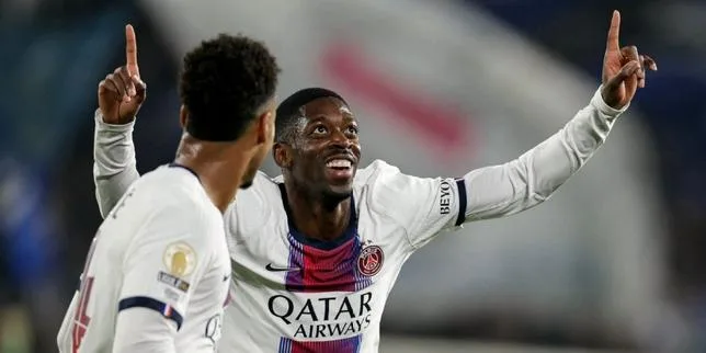 Mal embarqué à Strasbourg, le PSG s’impose grâce à Ousmane Dembélé et rejoint Monaco en tête de la Ligue 1