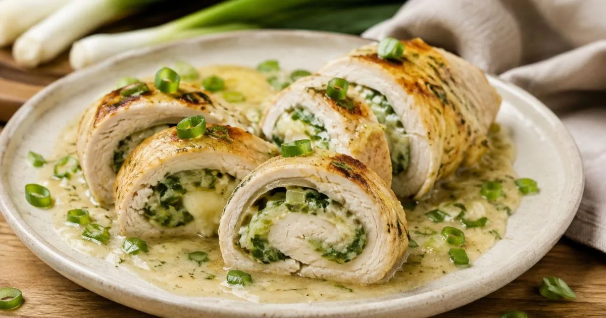 Arrollados de pollo al verdeo: la receta fácil y cremosa que se prepara en pocos pasos