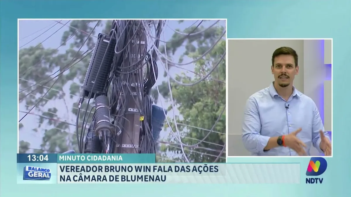 Minuto Cidadania: vereador Bruno Win fala das ações na Câmara de Blumenau.