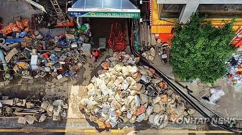 극한호우 거제·통영 피해액 1천136억 잠정 집계…더 늘어날 듯