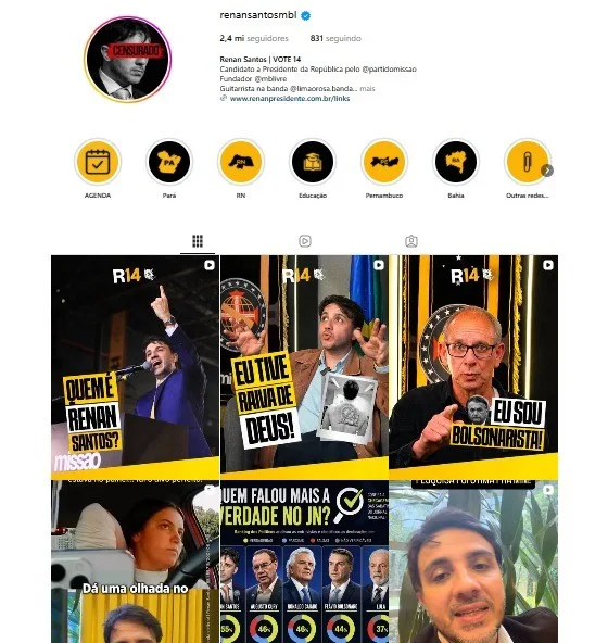 Toffoli suspende campanha de chapa de Renan Santos à Presidência