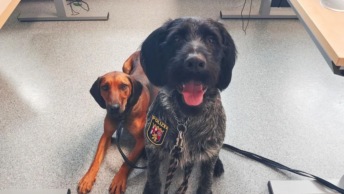 Hunde auf der Straße: Ehepaar fängt ausgebüxte Jagdhunde auf Bundesstraße ein
