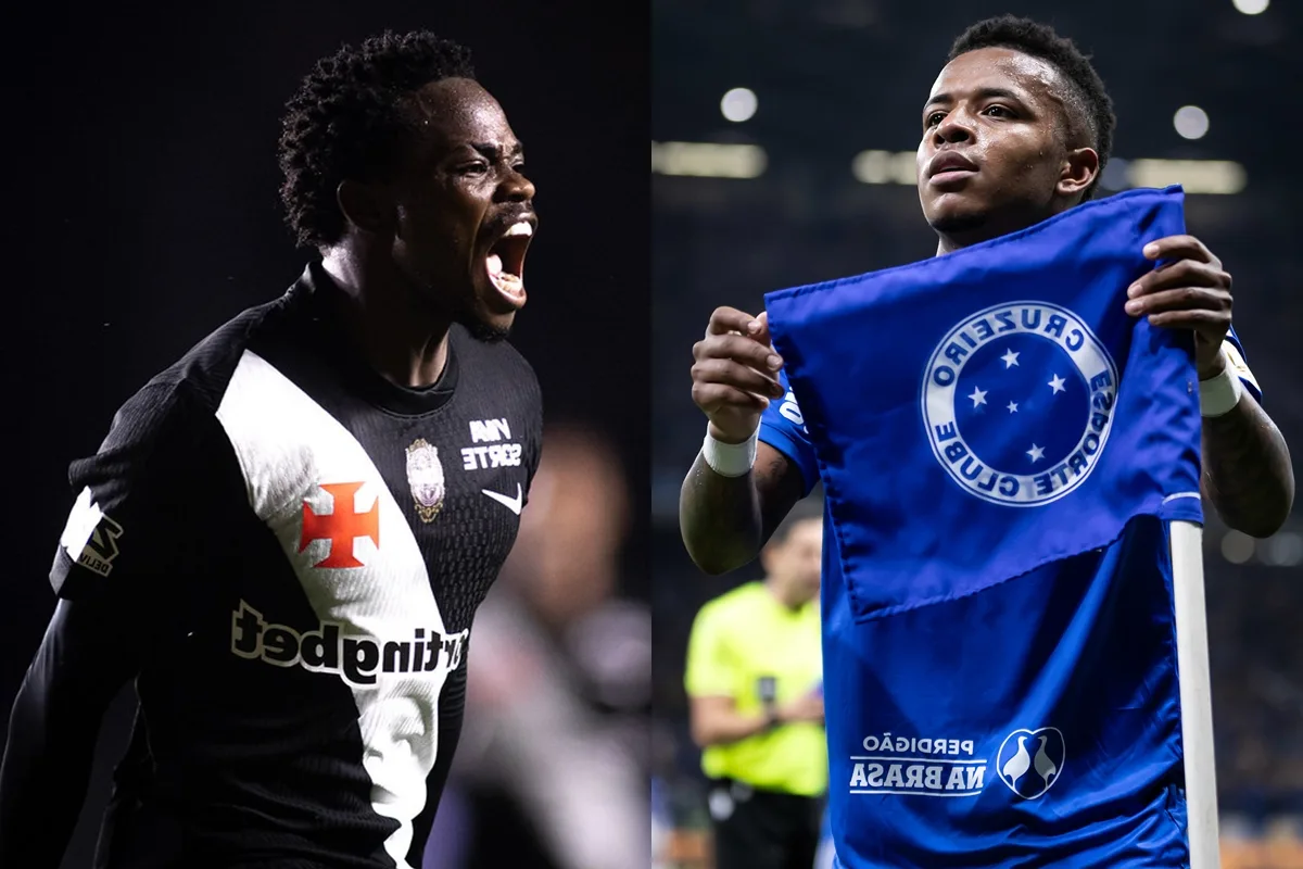 Em situações opostas, Vasco e Cruzeiro se encontram no Brasileirão