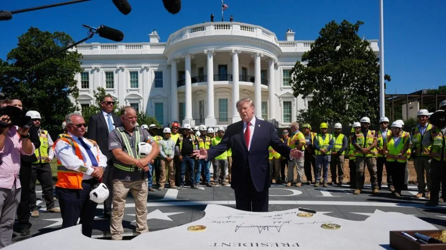 Trump shows off White House construction projects: 'We get the best stuff'