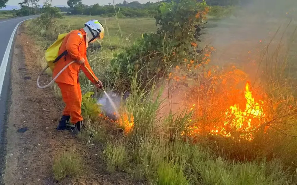 Roraima enfrenta risco elevado de incêndios com calor de 37°C e seca extrema