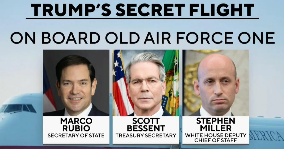 These Trump officials were left behind on Air Force One during president's intense secret plane swap
