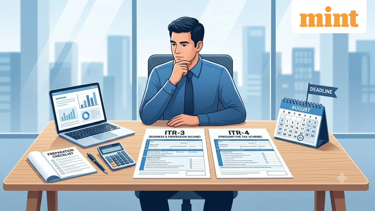 Filing income tax return by 31 August? Key schedules to note in ITR-3 and 4 forms — and how to verify them