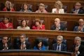 Rufián avisa a Sánchez que Robles no aplaude su discurso: "Tiene un problemón"