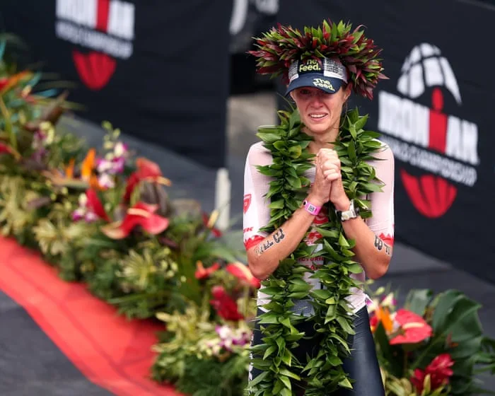 Taylor Knibb wins Ironman world title after leader collapses in dramatic Kona finish
