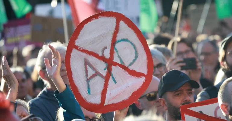Manifestações contra AfD a dias de eleições regionais