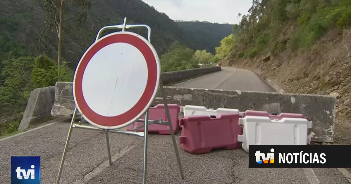 Estrada Nacional 110 continua cortada e sem previsão de reabertura oito meses após a tempestade Kristin