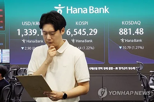 코스피, 장초반 1% 내외 내리며 6,500대…4거래일 연속 하락세(종합)