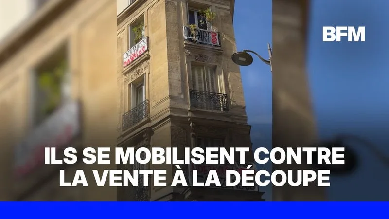 Crise du logement: à Paris, ils se mobilisent contre la vente à la découpe de leur immeuble