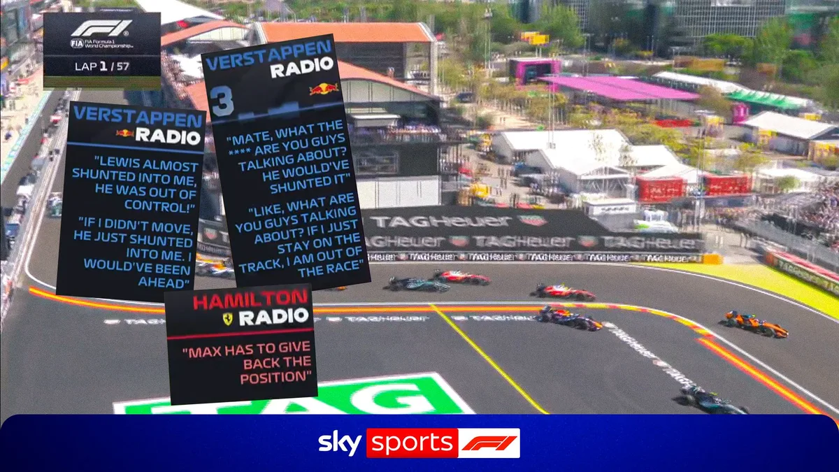 'What the **** are you on about?!' - Max FUMES at Lewis after being forced off track