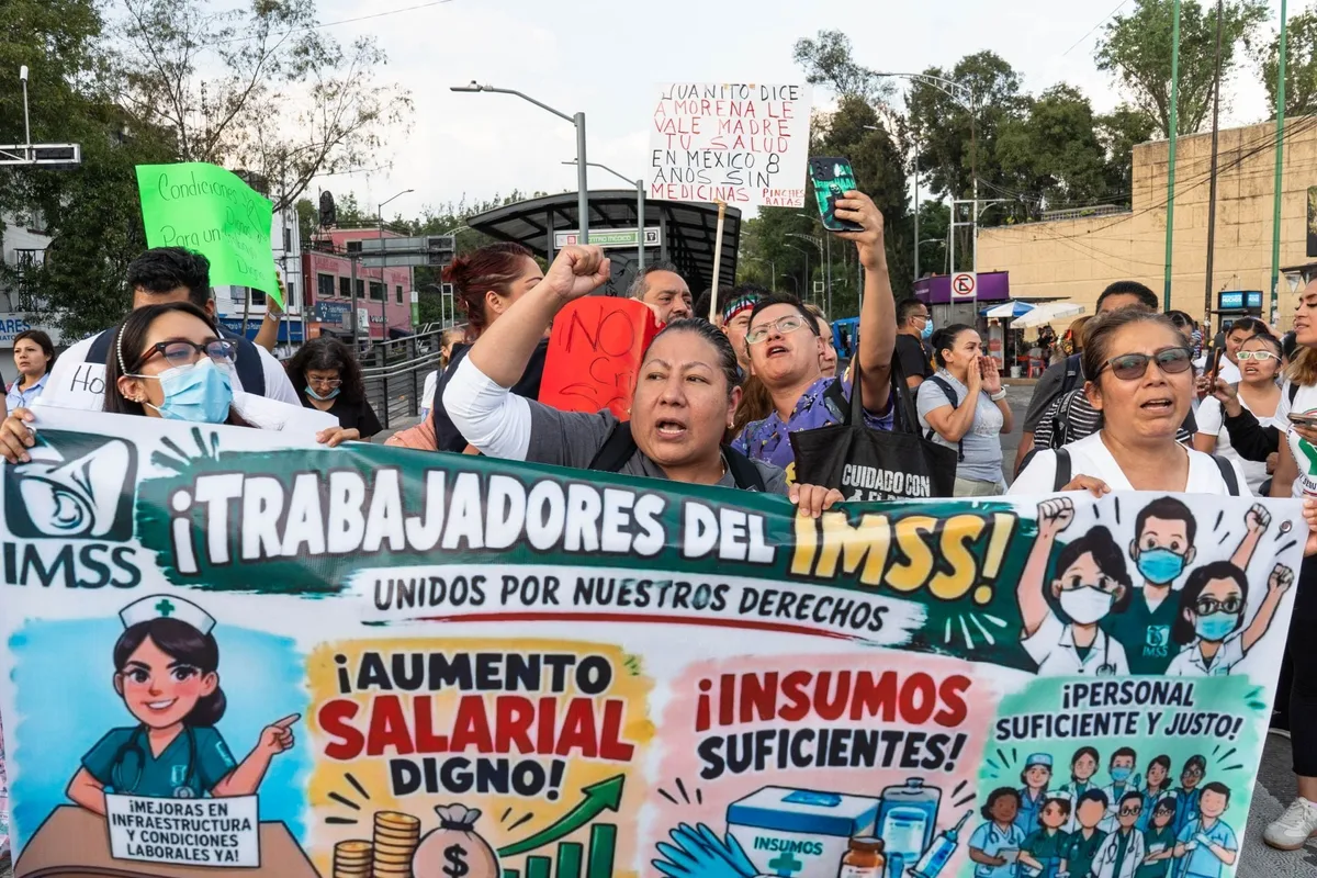CDMX utilizará 510 cámaras para vigilar la marcha de trabajadores del IMSS este 13 de octubre