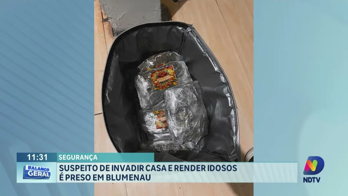 Segurança: suspeito de invadir casa e render idosos é preso em Blumenau
