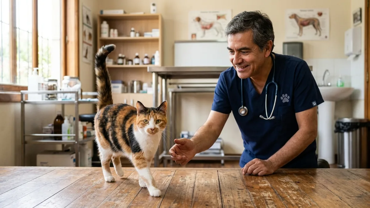 Carlos Gutiérrez, veterinário: “Quando um gato se aproxima com o rabo para cima, é um sinal de que ele está vindo em paz”