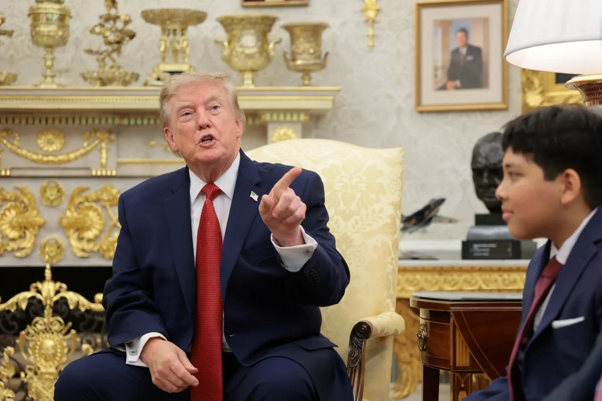 Short-fused Trump puts 10-year-old on the spot as he berates ‘very disrespectful’ female CNN reporter