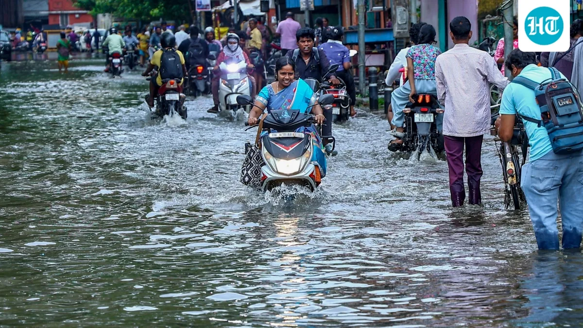 Heavy rainfall batters Chennai as northeast monsoon brings rain fury, over 20 cm recorded in 24 hours
