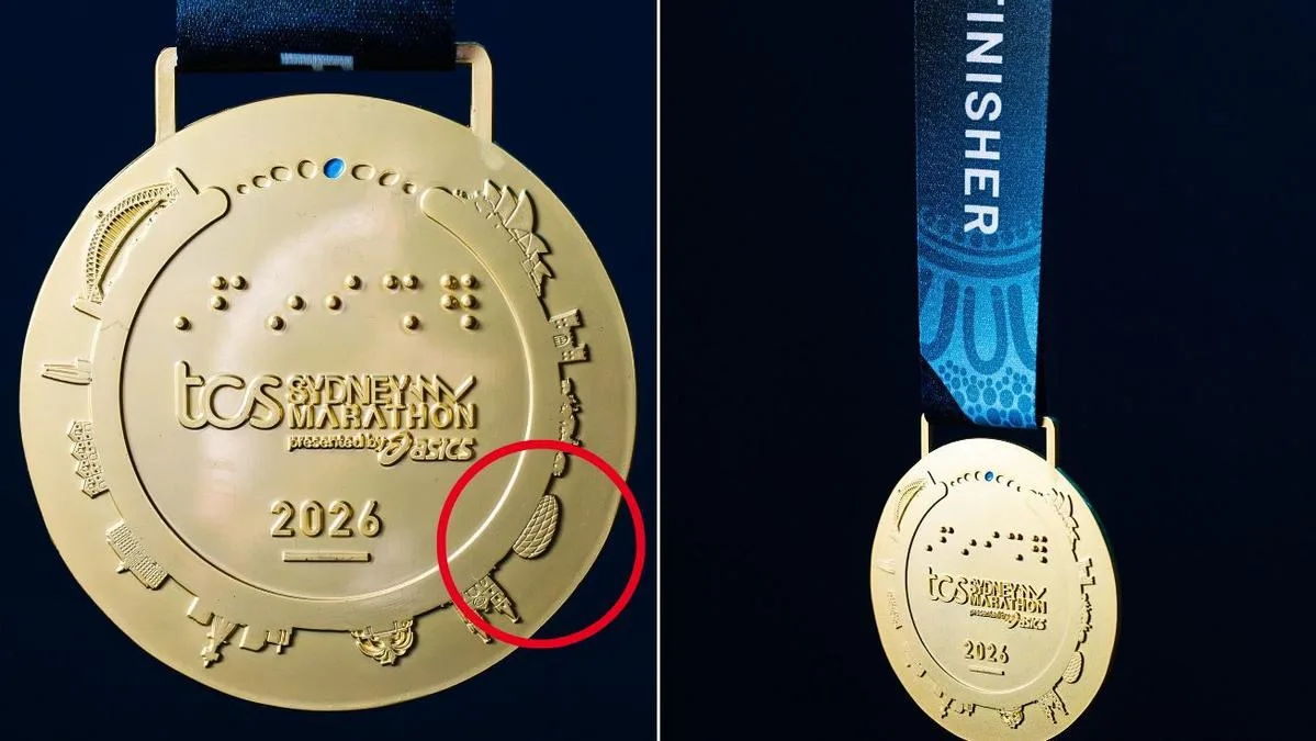 Sydney Marathon makes embarrassing medal design error