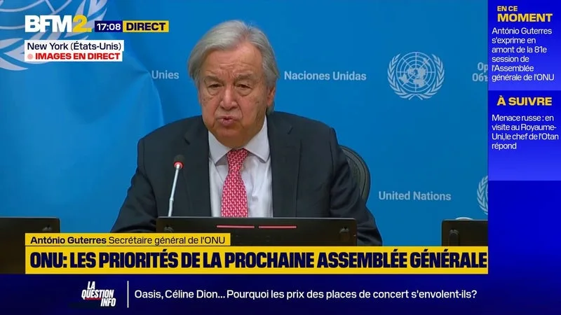 Le chef de l'ONU juge "indispensable" une "coordination mondiale" sur l'intelligence artificielle