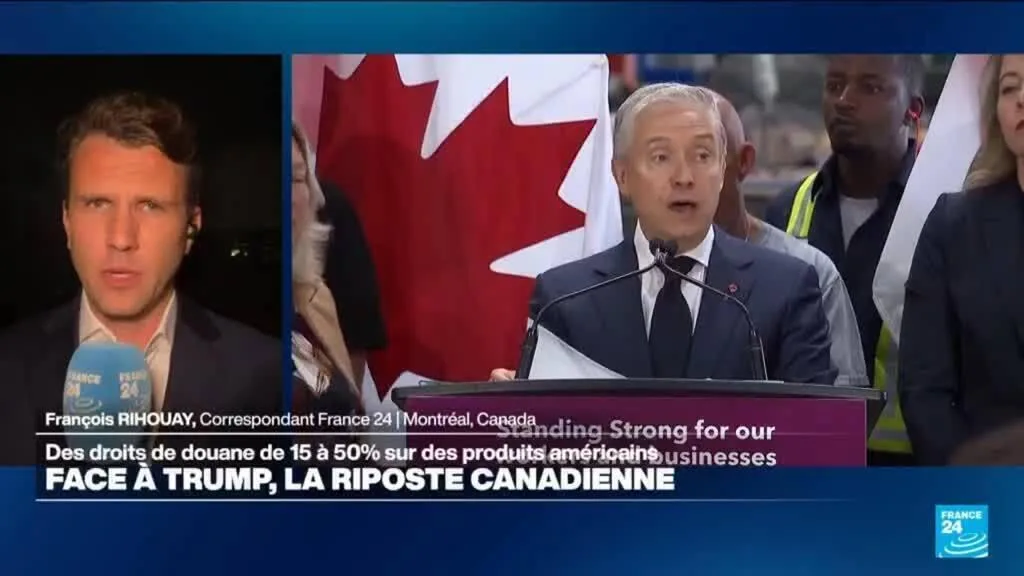 Le Canada riposte en imposant des surtaxes de 15 à 50% aux Etats-Unis