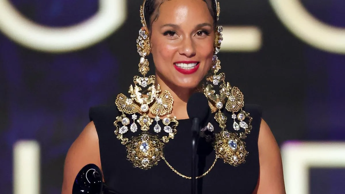 Which member of the Jackson family had a crush on Alicia Keys?