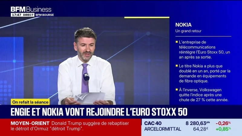 Nokia va rejoindre l'euro stoxx 50