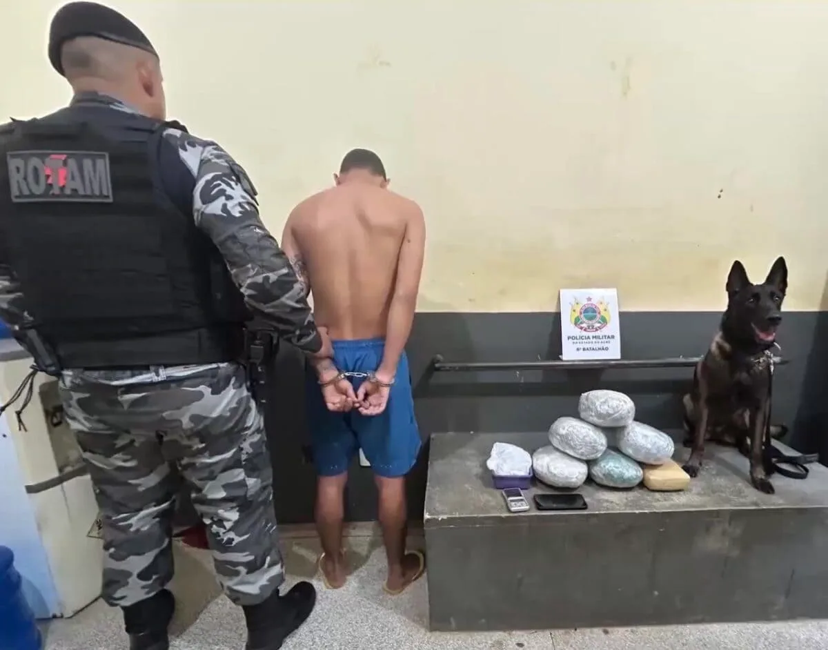 Homem é preso com mais de 6kg de skunk em Cruzeiro do Sul