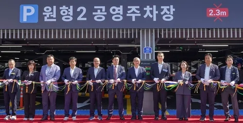 목포 평화광장 주차난 해소…174면 주차타워 개장