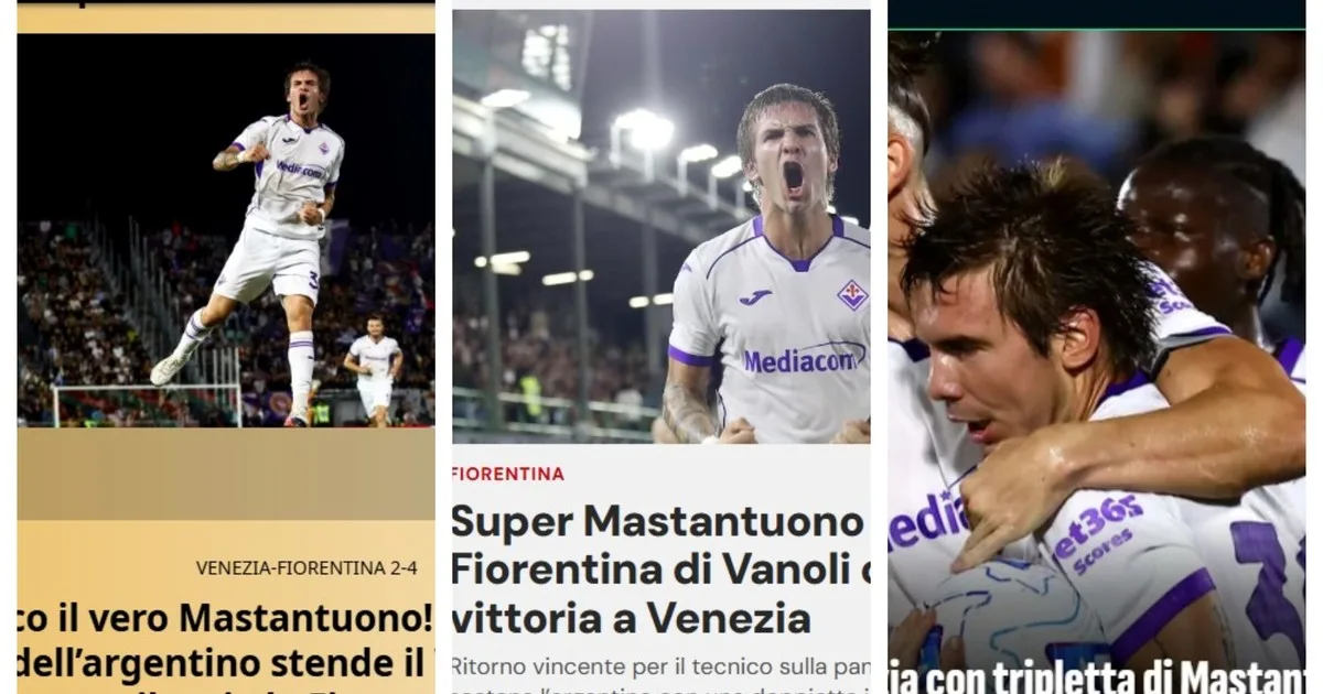 "Súper Mastantuono" y "este es el verdadero": los medios de Italia rendidos ante el hat-trick del ex River