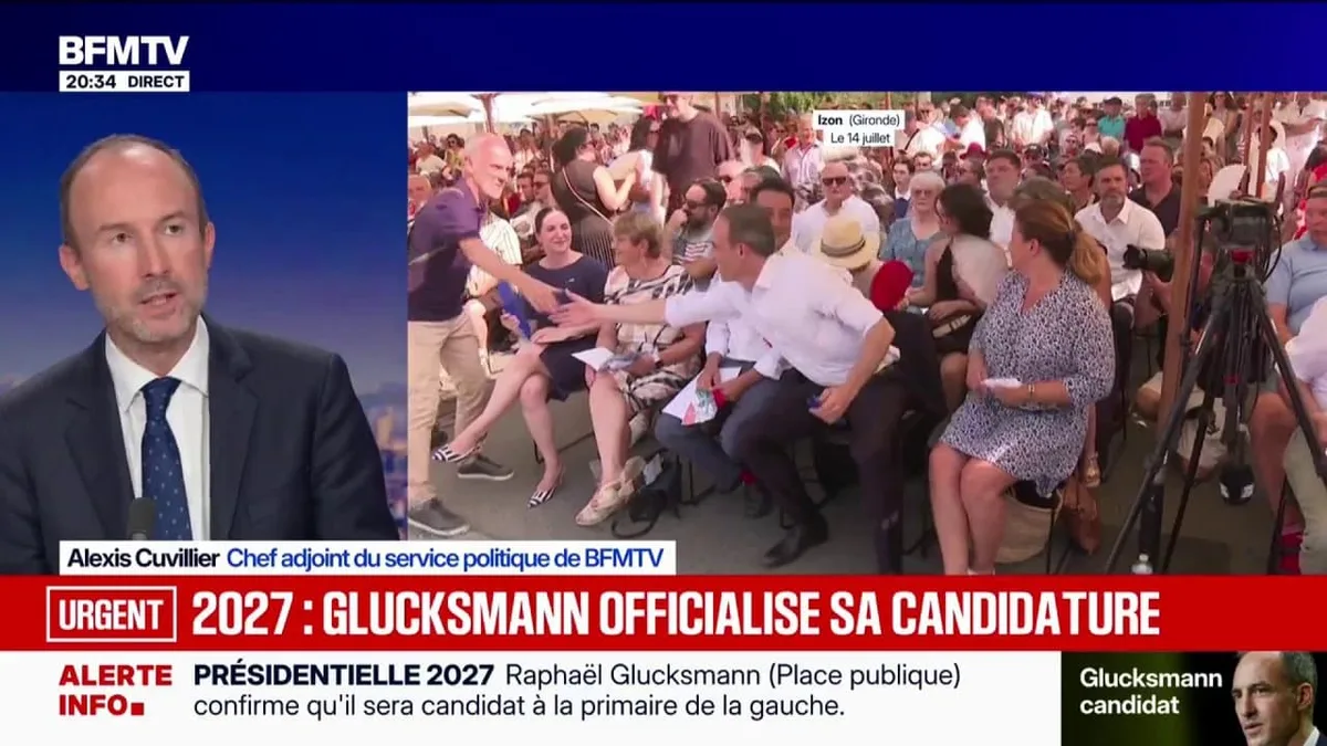 Raphaël Glucksmann annonce qu’il est candidat à l’élection présidentielle