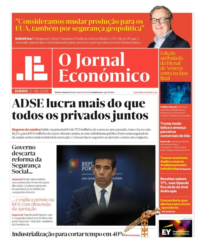 ADSE lucra mais do que todos os privados juntos. Leia aqui o JE Diário