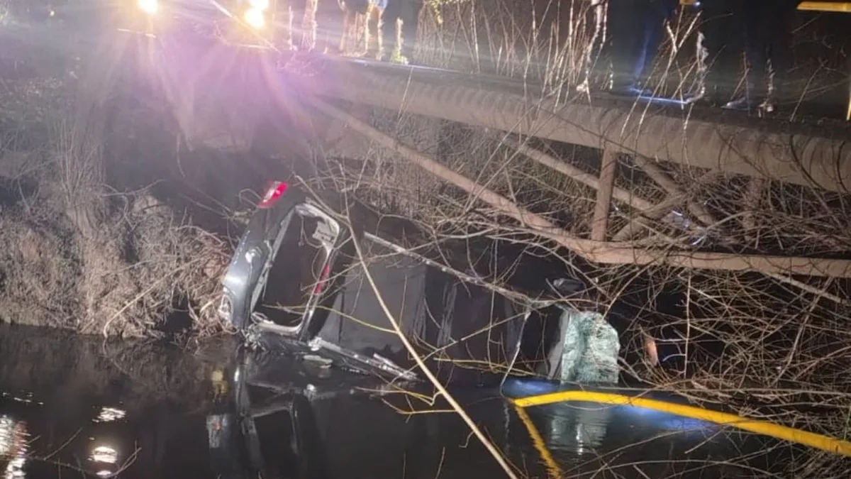 Buscan intensamente a un niño de 4 años en Río Negro: el auto en el que viajaba con sus padres cayó a un canal de riego