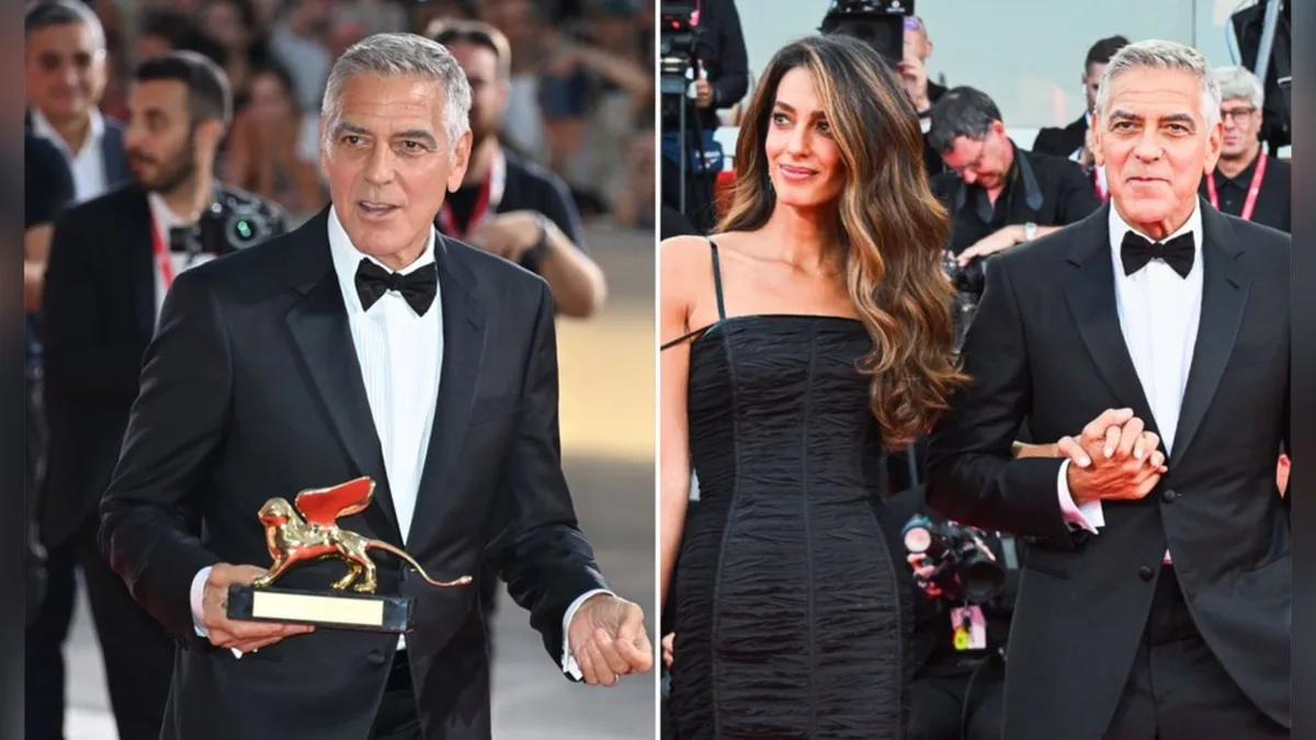 Goldener Löwe für das Lebenswerk: George Clooney dankt seiner Ehefrau Amal